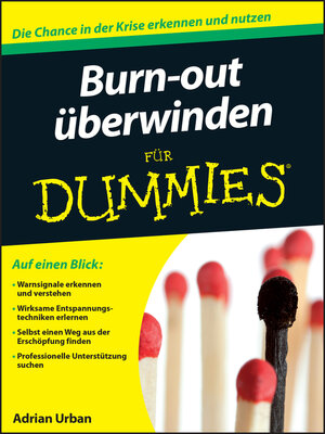 cover image of Burn-out &uuml;berwinden f&uuml;r Dummies